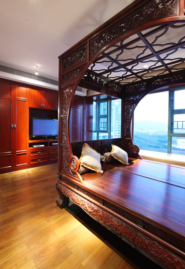 甘工金海灣傳統中式裝修效果圖