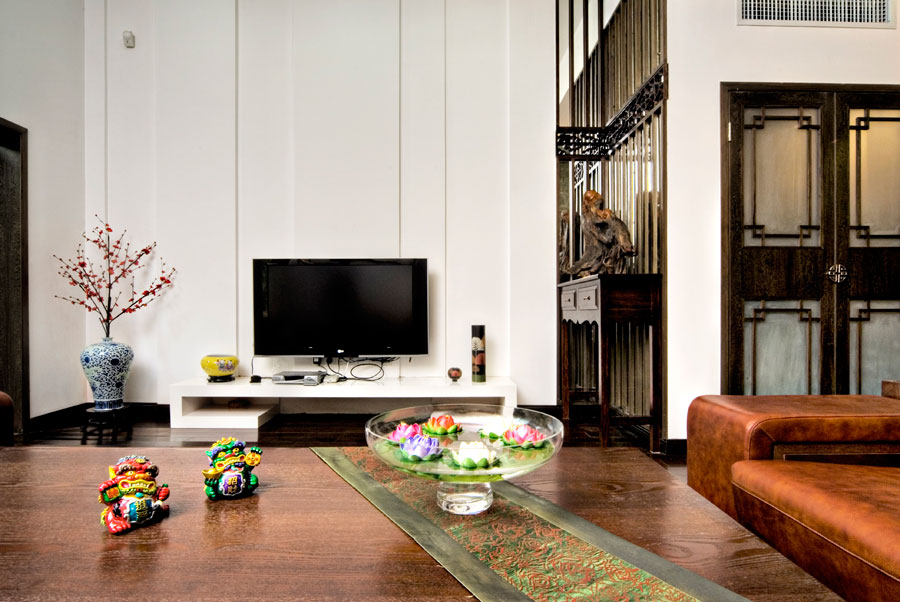 某復式別墅傳統中式裝修效果圖