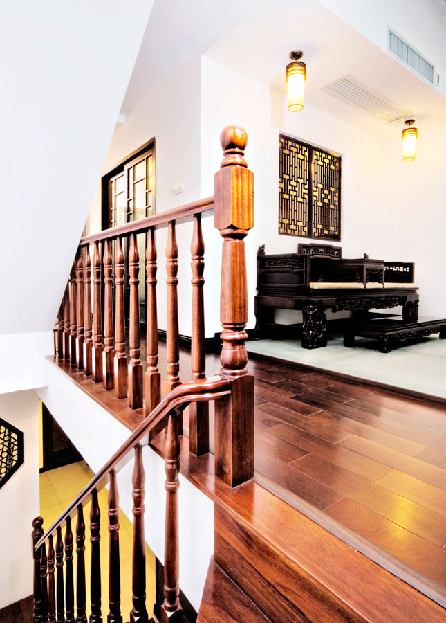 某復式別墅傳統中式裝修效果圖