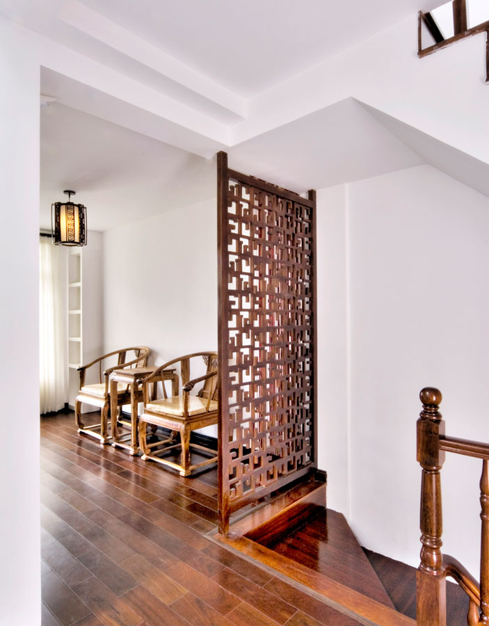 某復式別墅傳統中式裝修效果圖