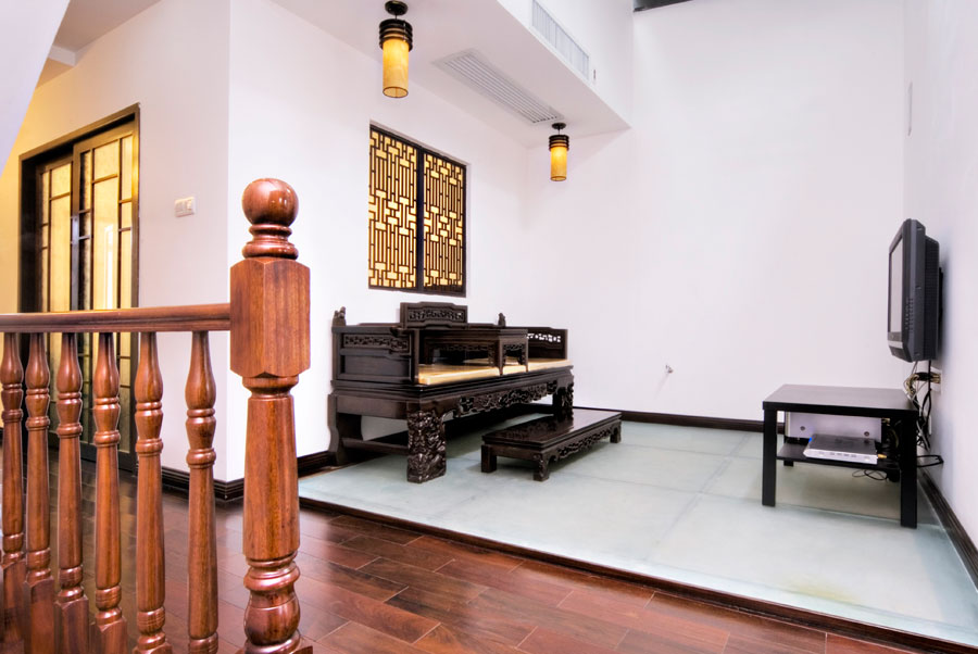 某復式別墅傳統中式裝修效果圖