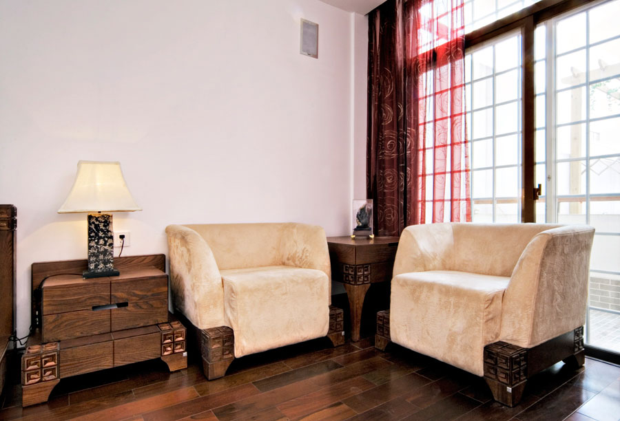 某復式別墅傳統中式裝修效果圖