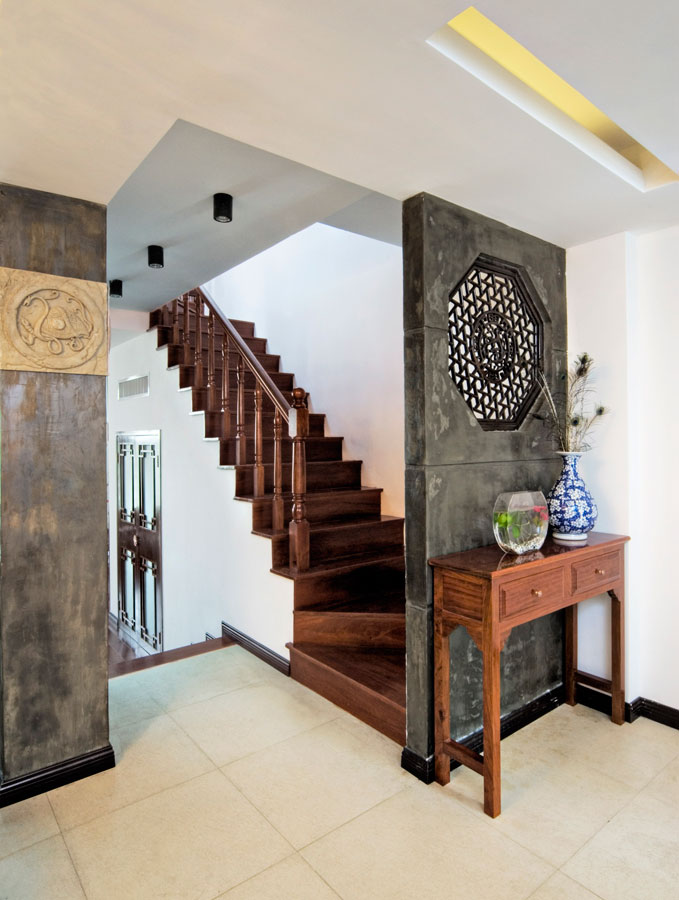 某復式別墅傳統中式裝修效果圖