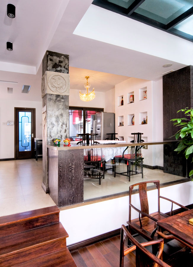 某復式別墅傳統中式裝修效果圖