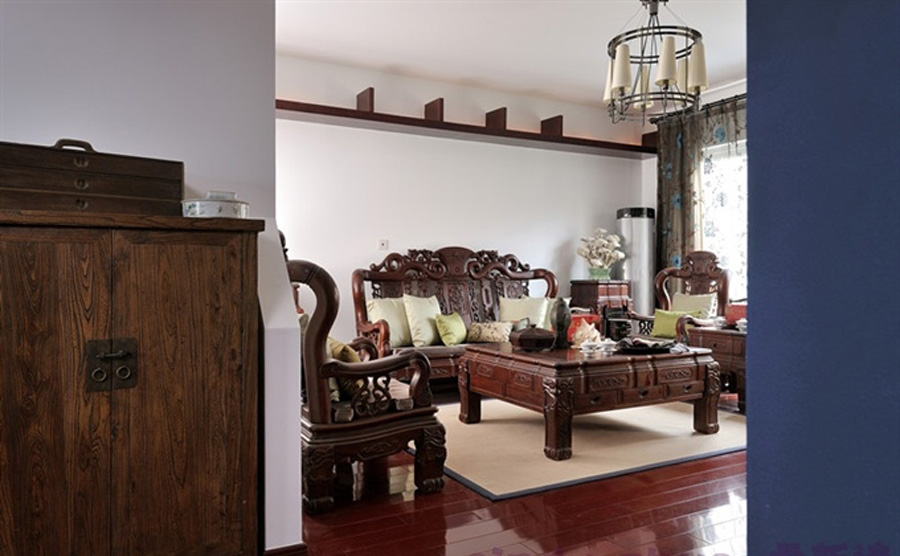 錢隆御景傳統中式裝修效果圖