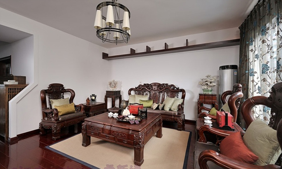 錢隆御景傳統中式裝修效果圖