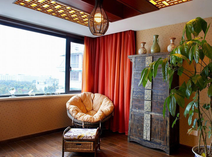 115平3室2廳中式古典風(fēng)